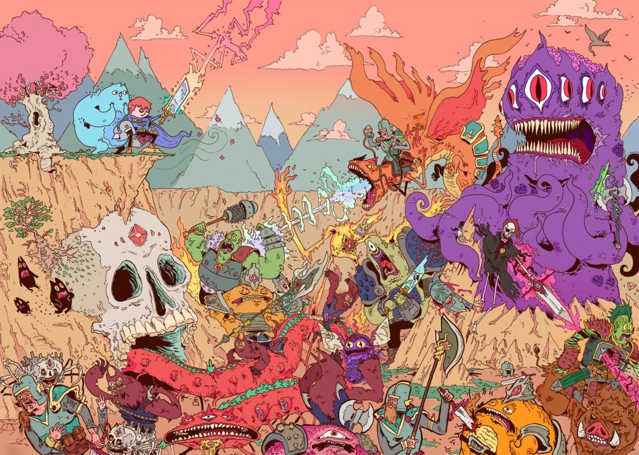 Trippy Aesthetic Smoke Trippy Stoned Animated Characters Wallpapers