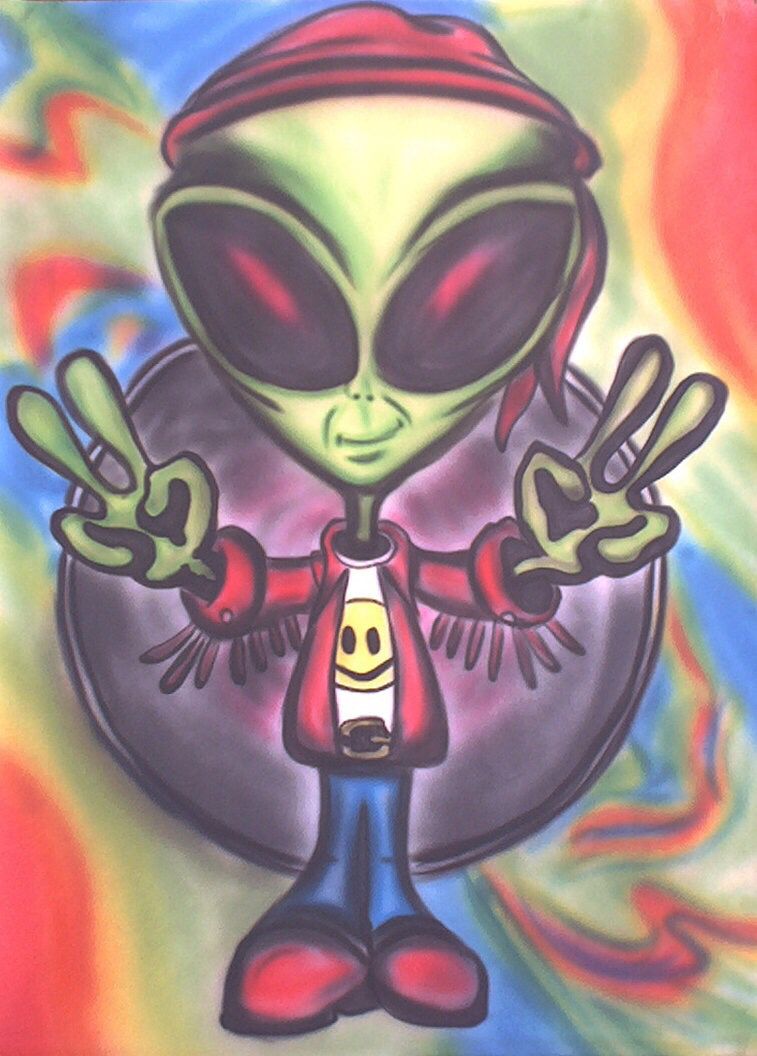 Trippy Alien Hd Wallpapers