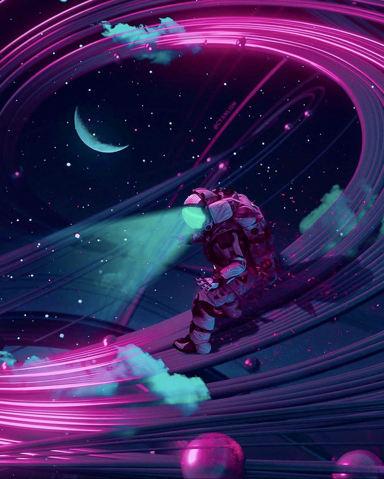 Trippy Astronaut Wallpapers