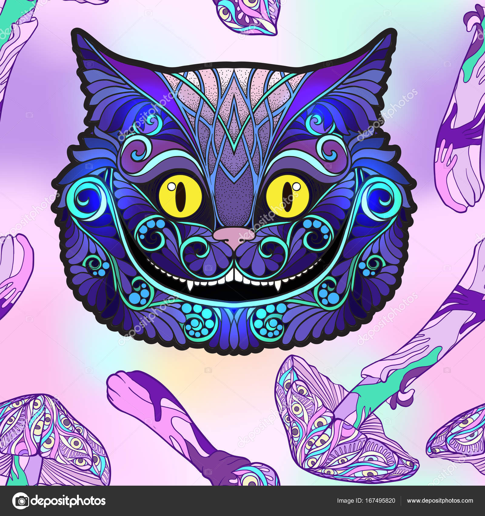 Trippy Cheshire Cat Wallpapers