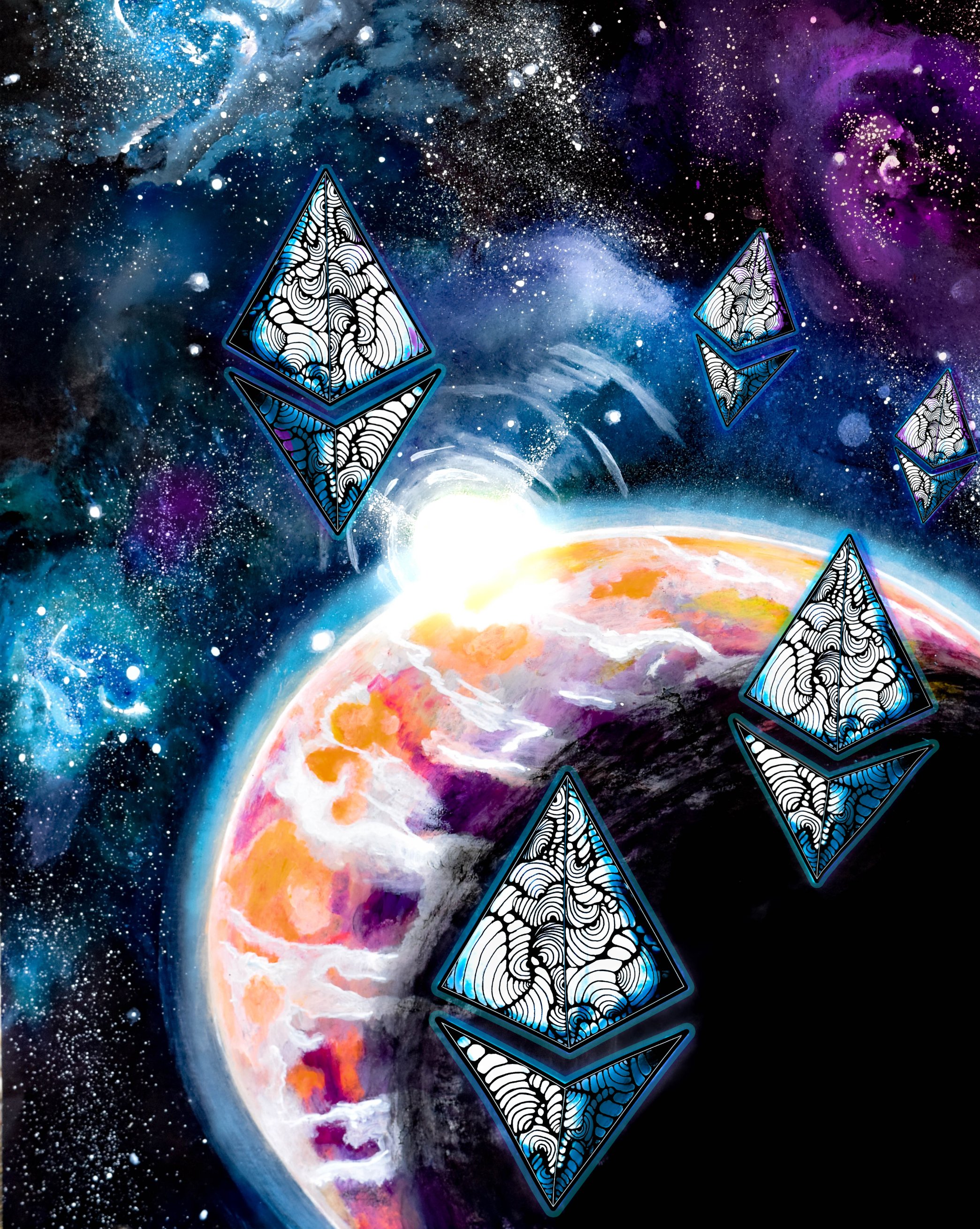 Trippy Galaxy Illuminati Wallpapers