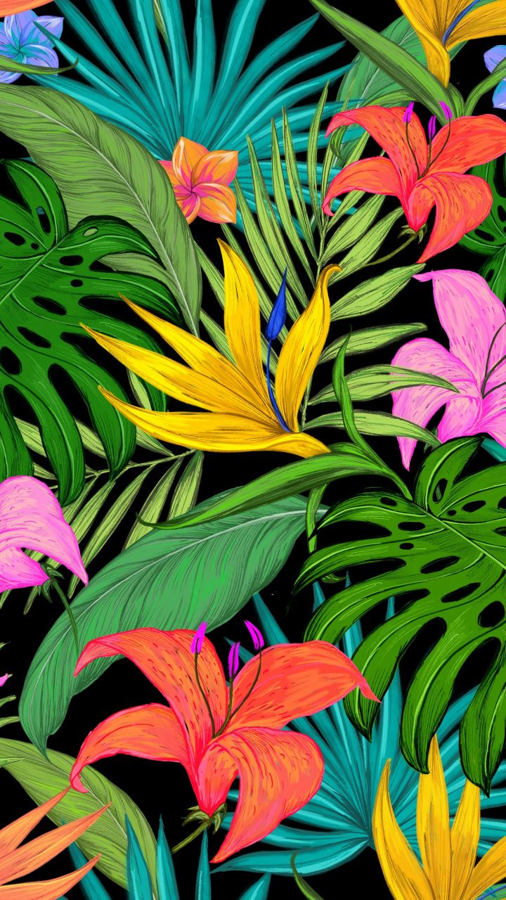 Tropical Print Wallpapers