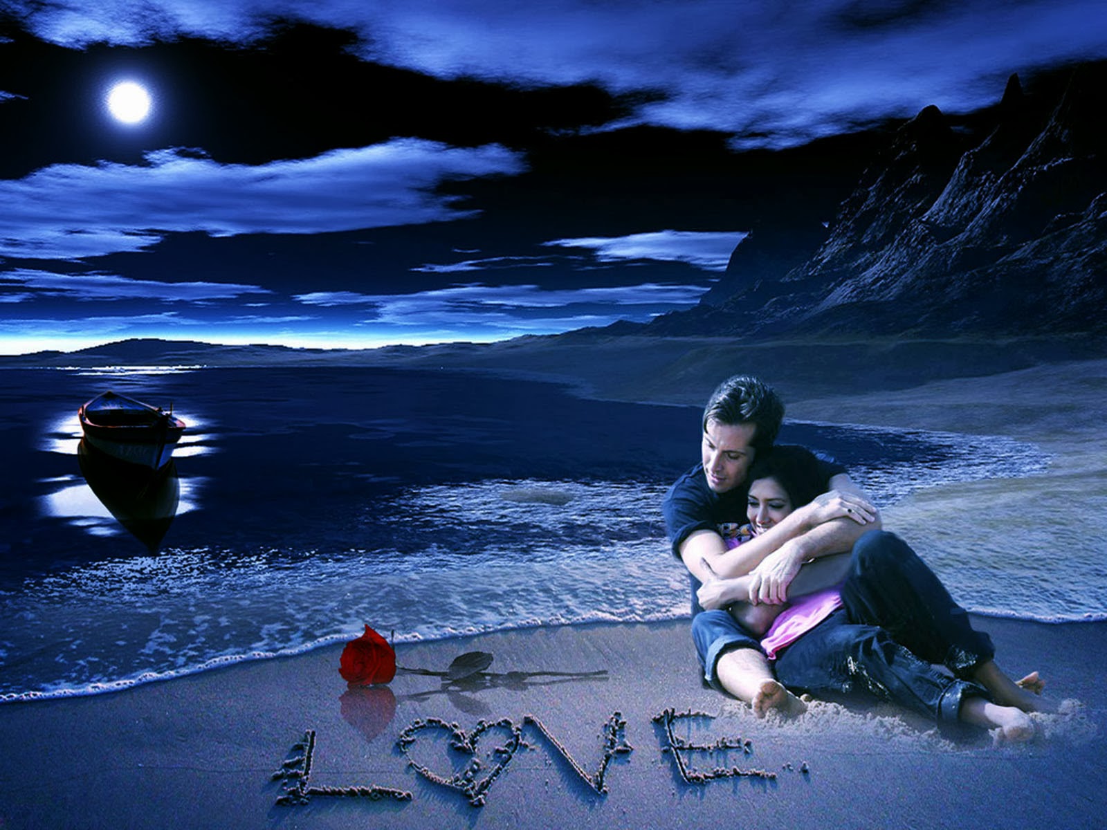 True Love Animated Couple Images Wallpapers