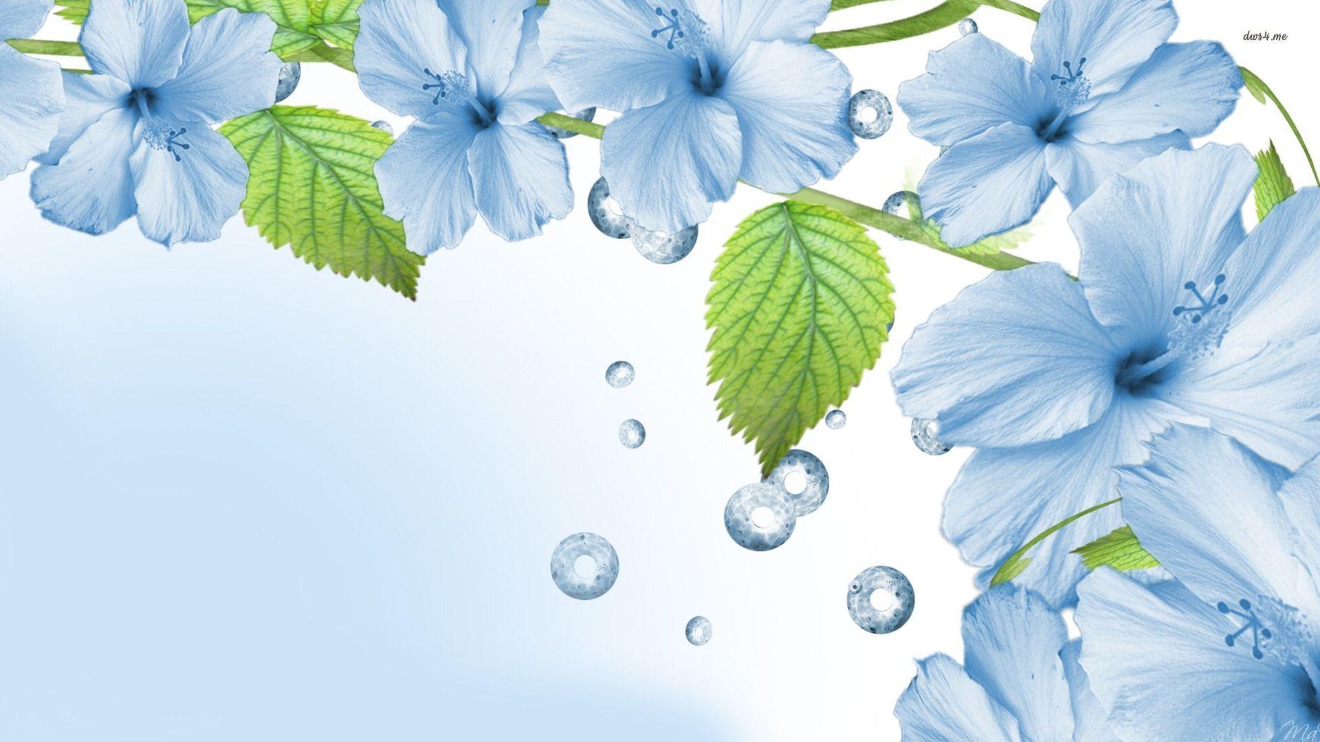 Turquoise Flowers Wallpapers