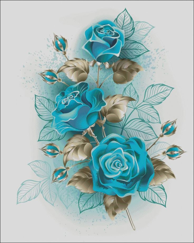 Turquoise Flowers Wallpapers