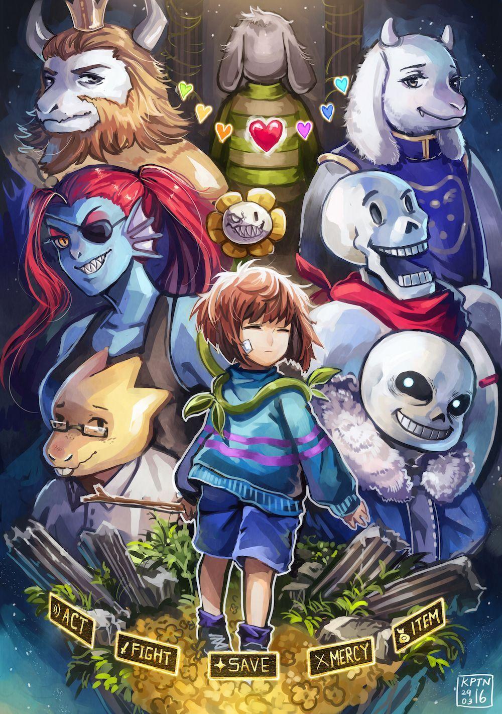 Undertale Anime Fanart Wallpapers