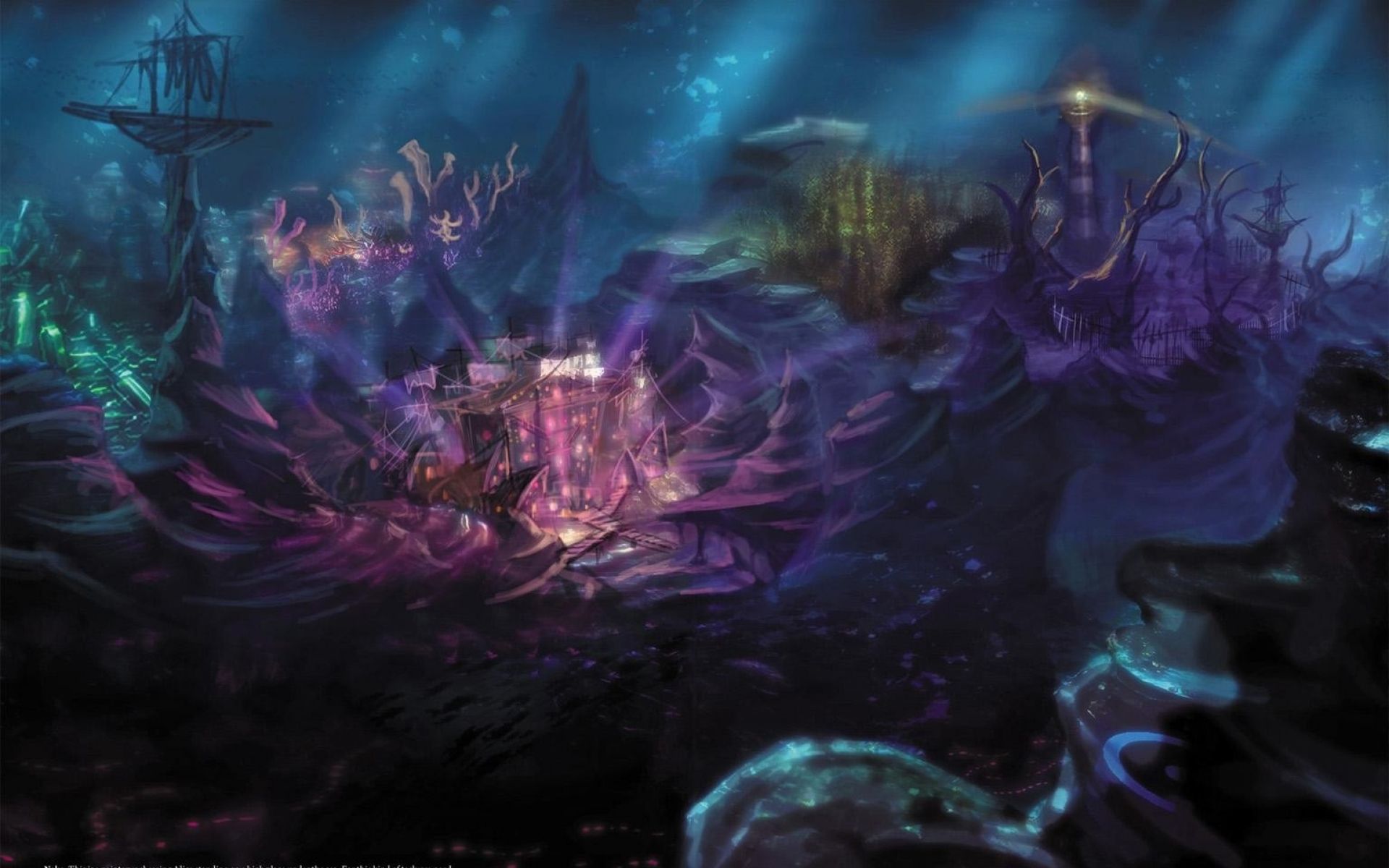 Underwater Palace Fantasy Wallpapers