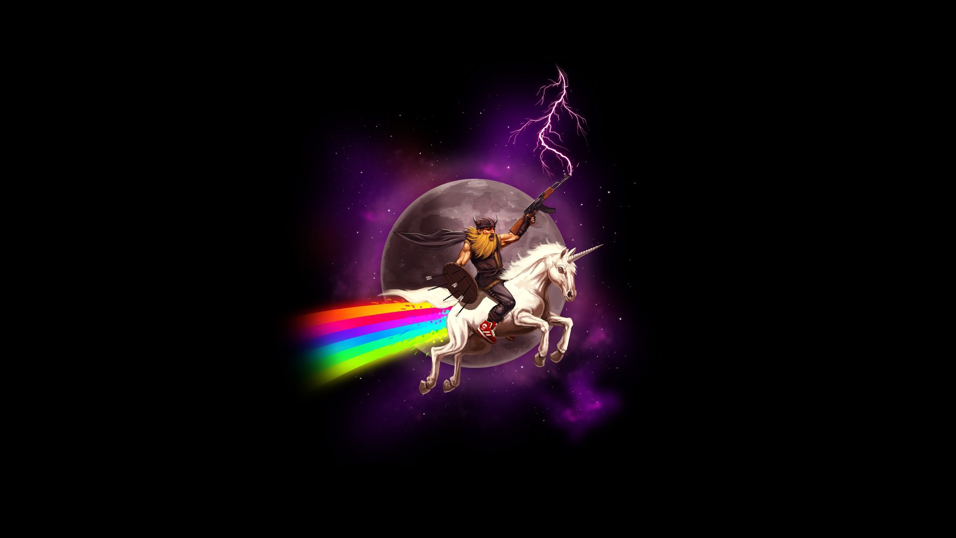 Unicorn Cat Gun Wallpapers