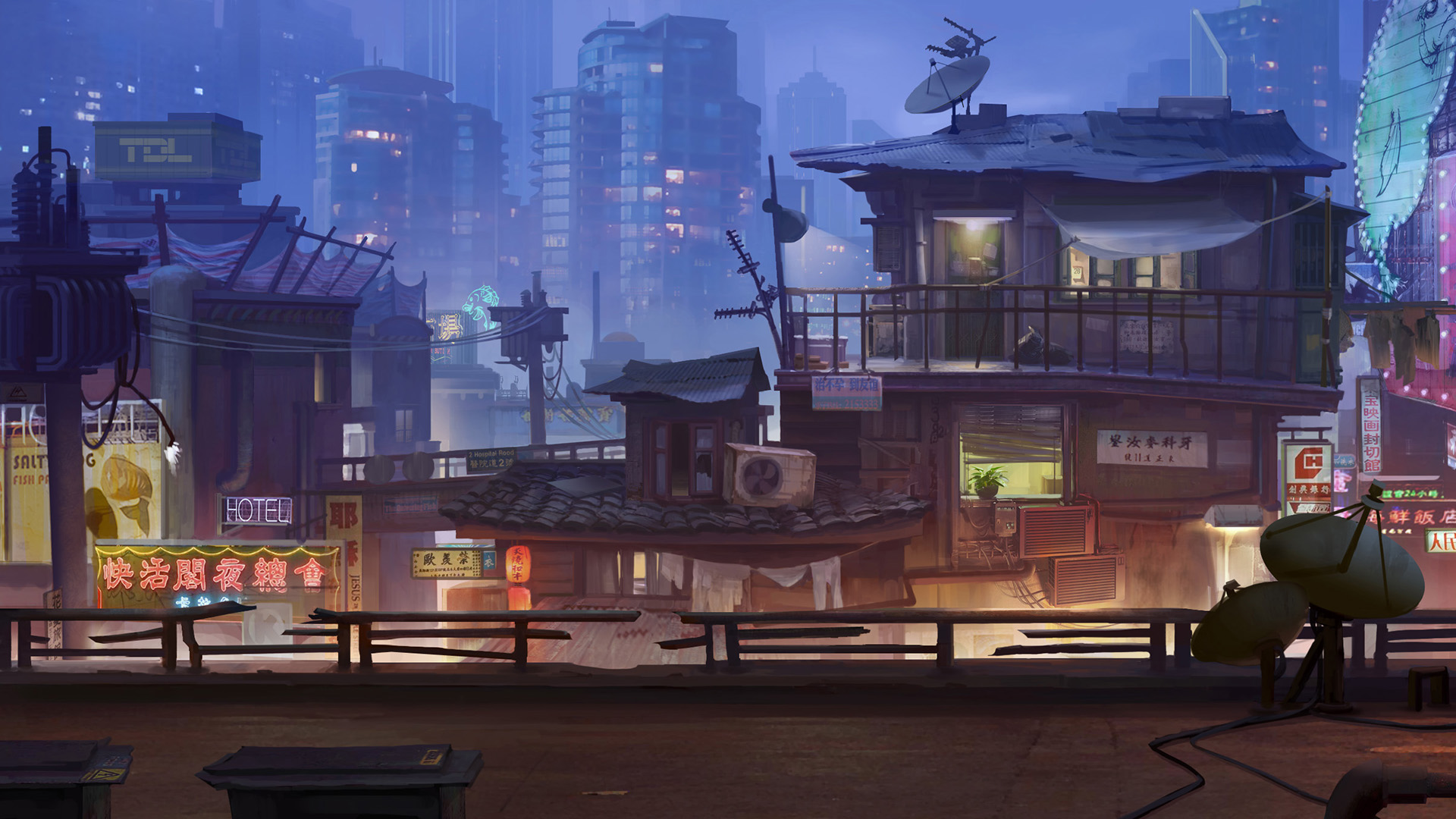 Urban Anime Art Wallpapers