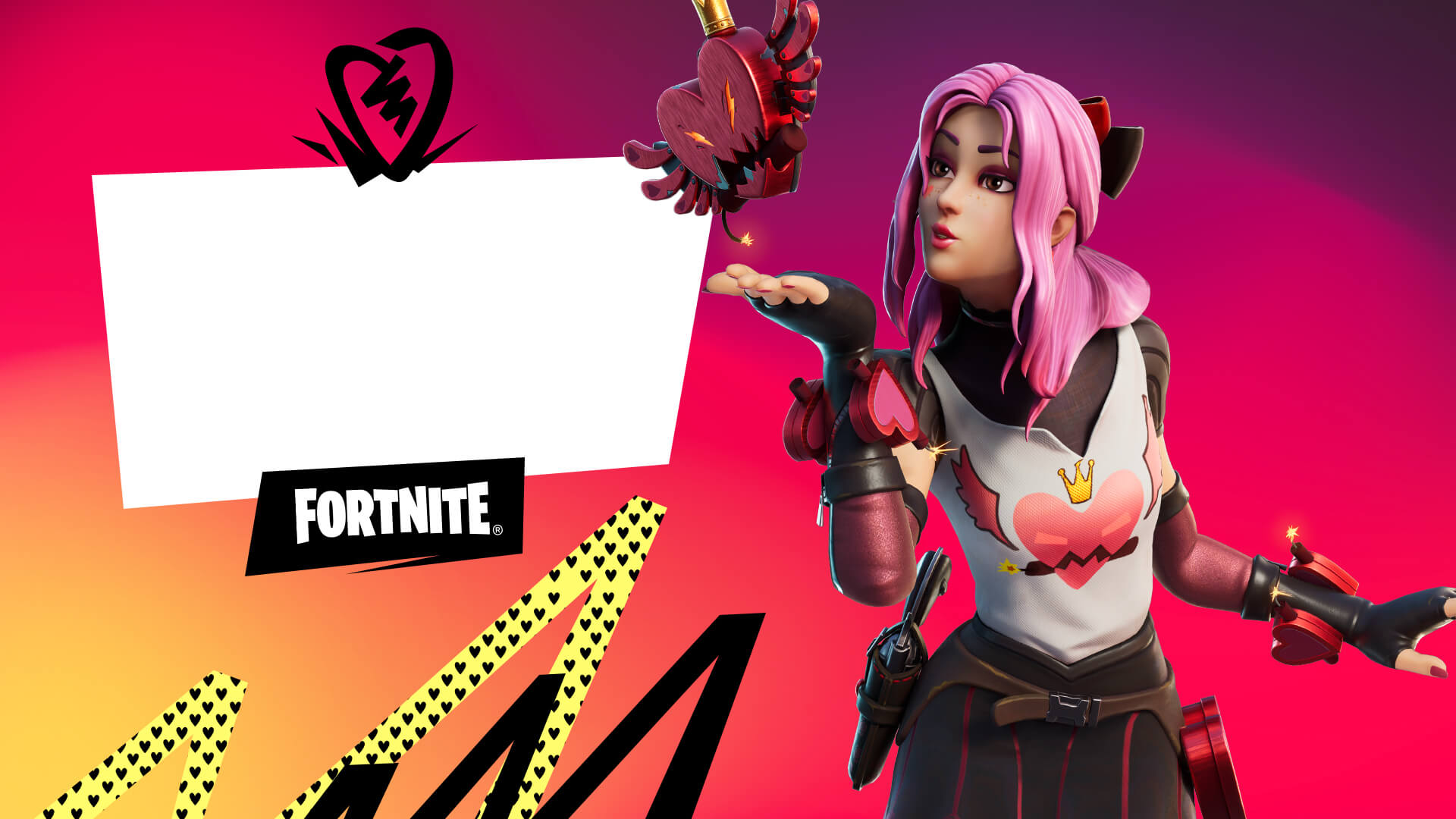 Valentine Skin Fortnite Wallpapers