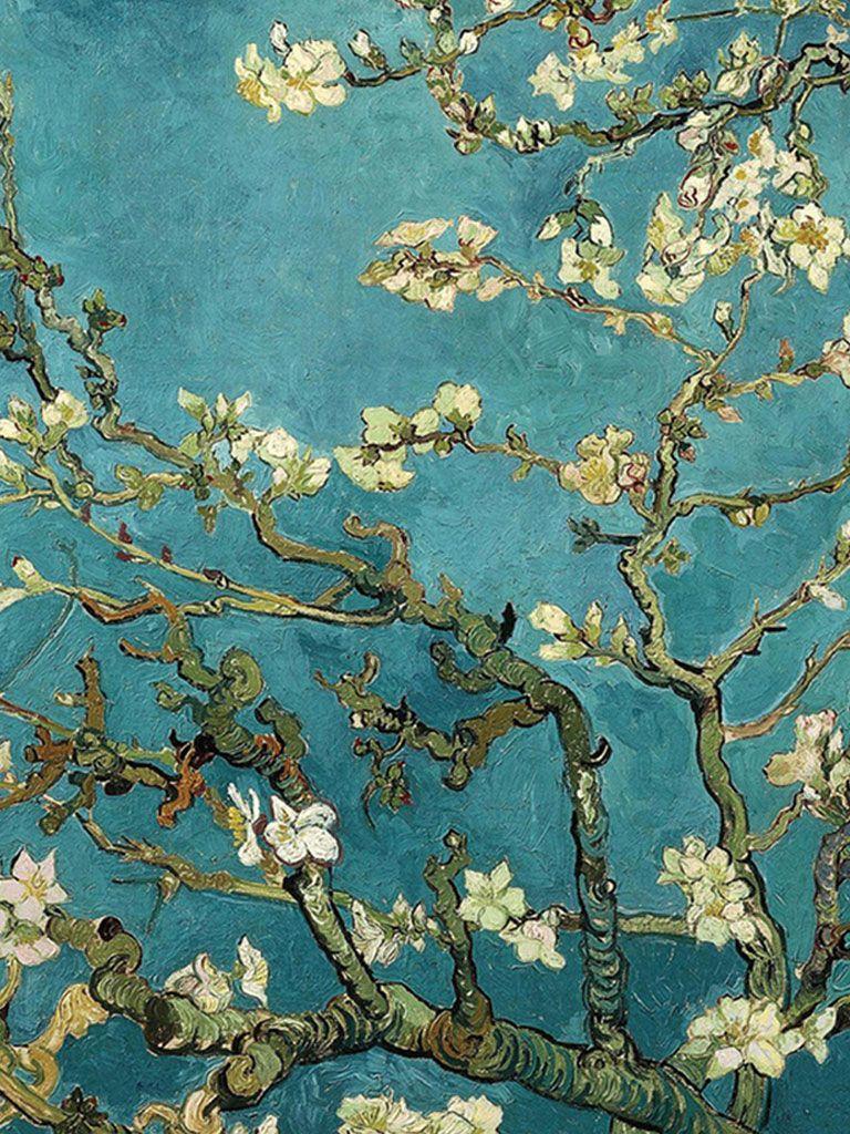 Van Gogh Blossoming Almond Trees Wallpapers