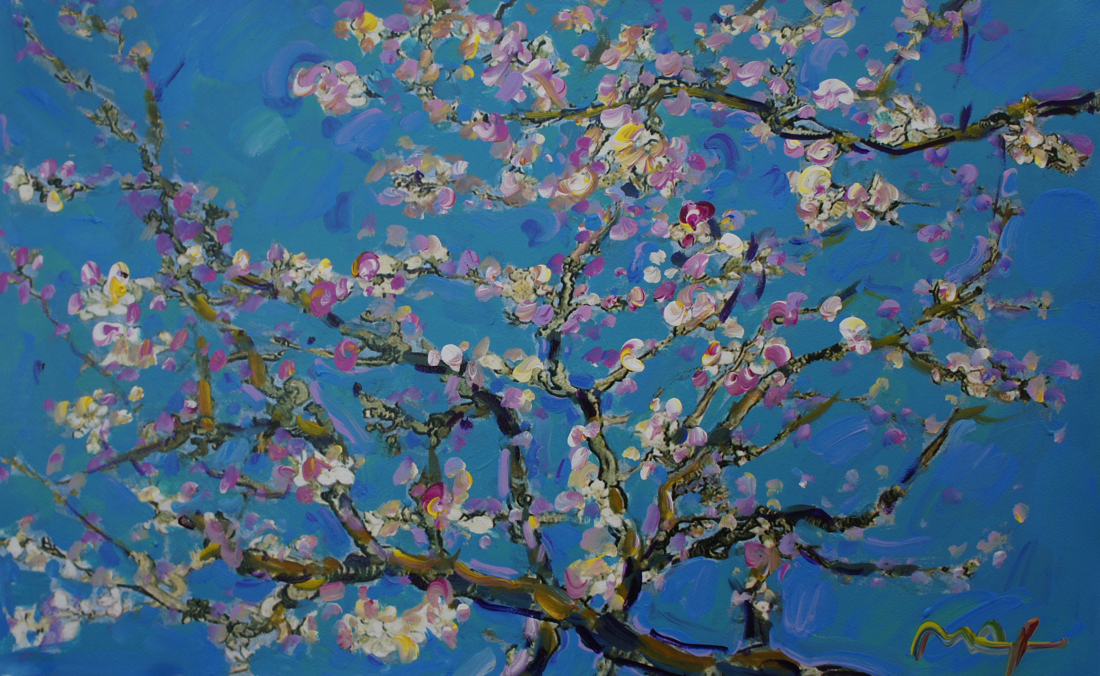 Van Gogh Blossoming Almond Trees Wallpapers