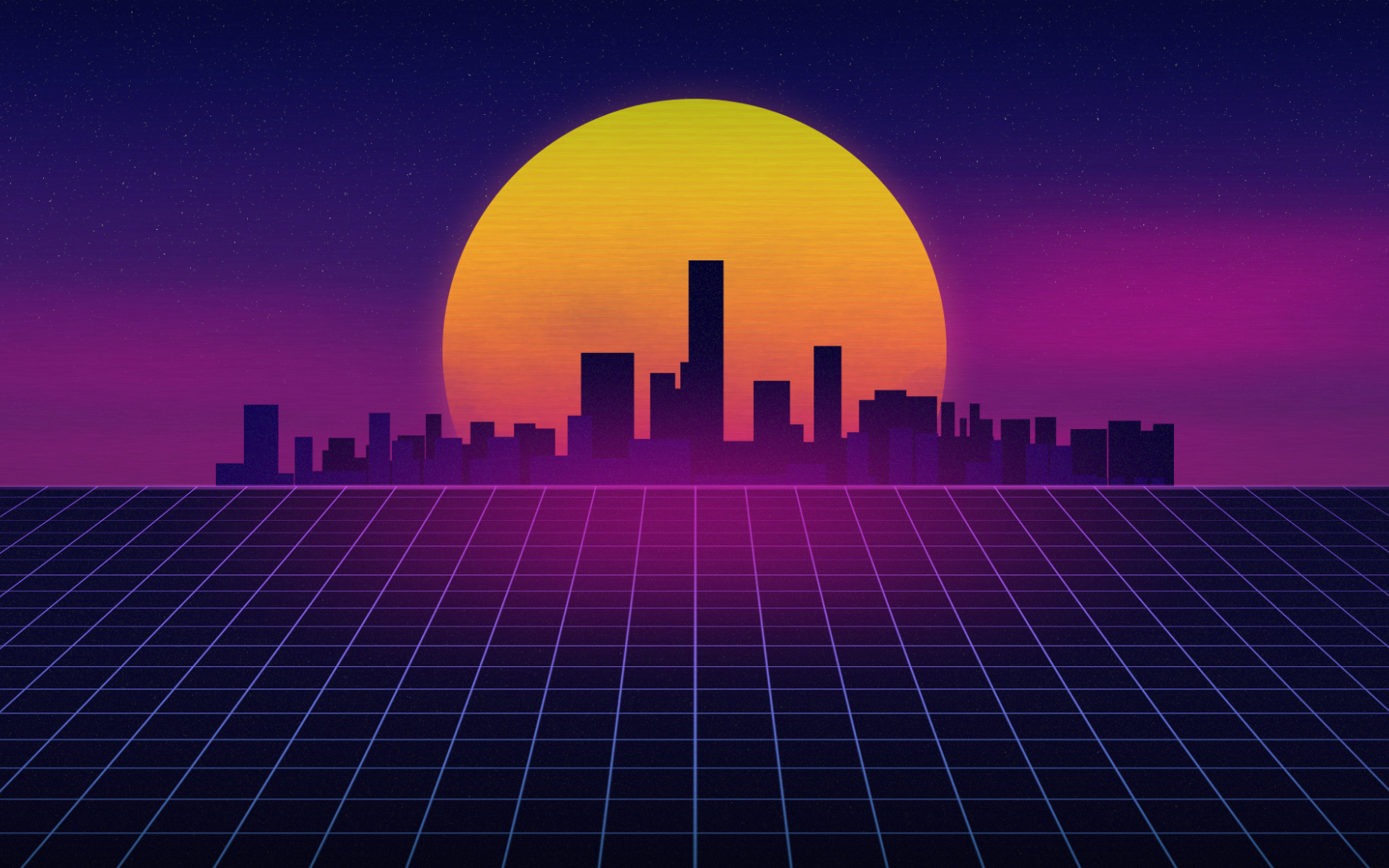 Vaporwave Dual Monitor Wallpapers