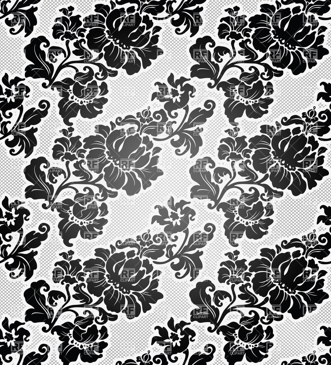 Vintage Black And White Flowers Wallpapers