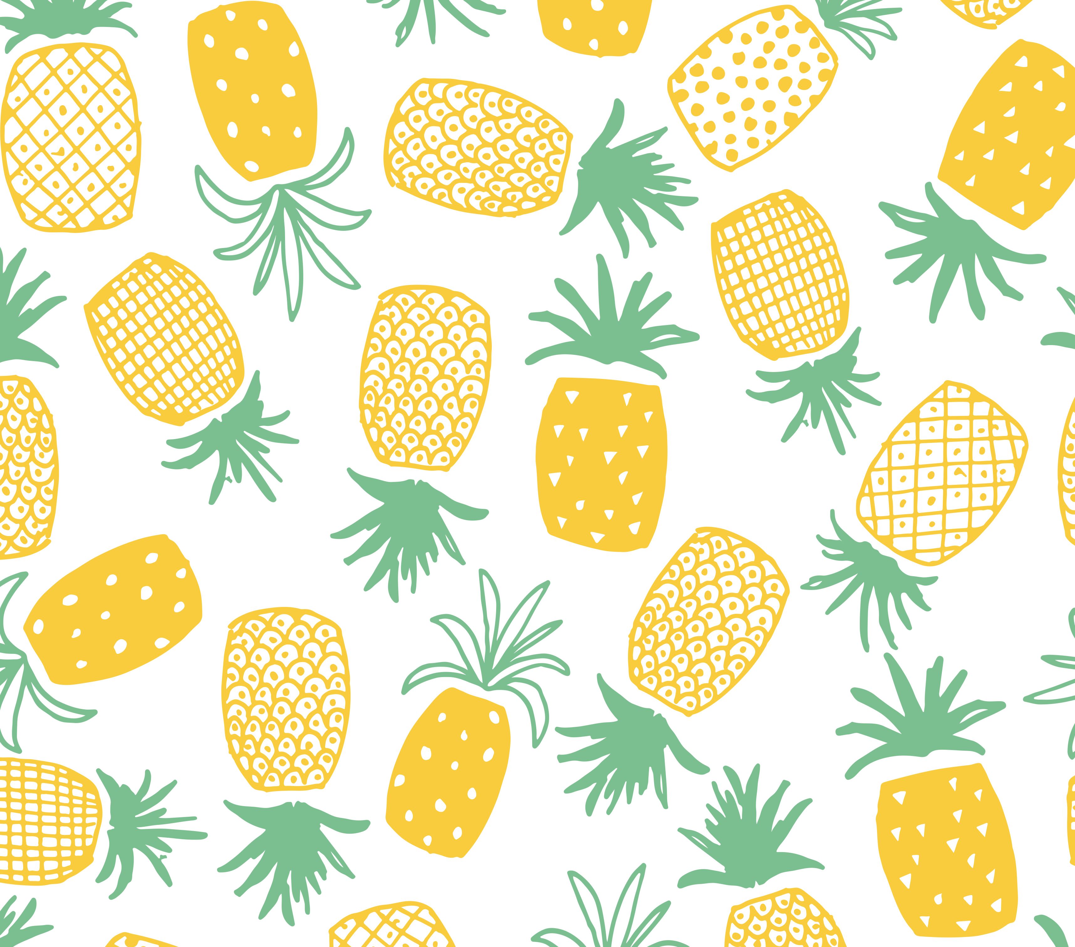 Vintage Pineapple Patterns Wallpapers