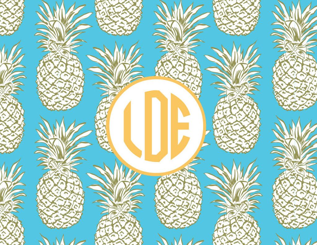 Vintage Pineapple Patterns Wallpapers