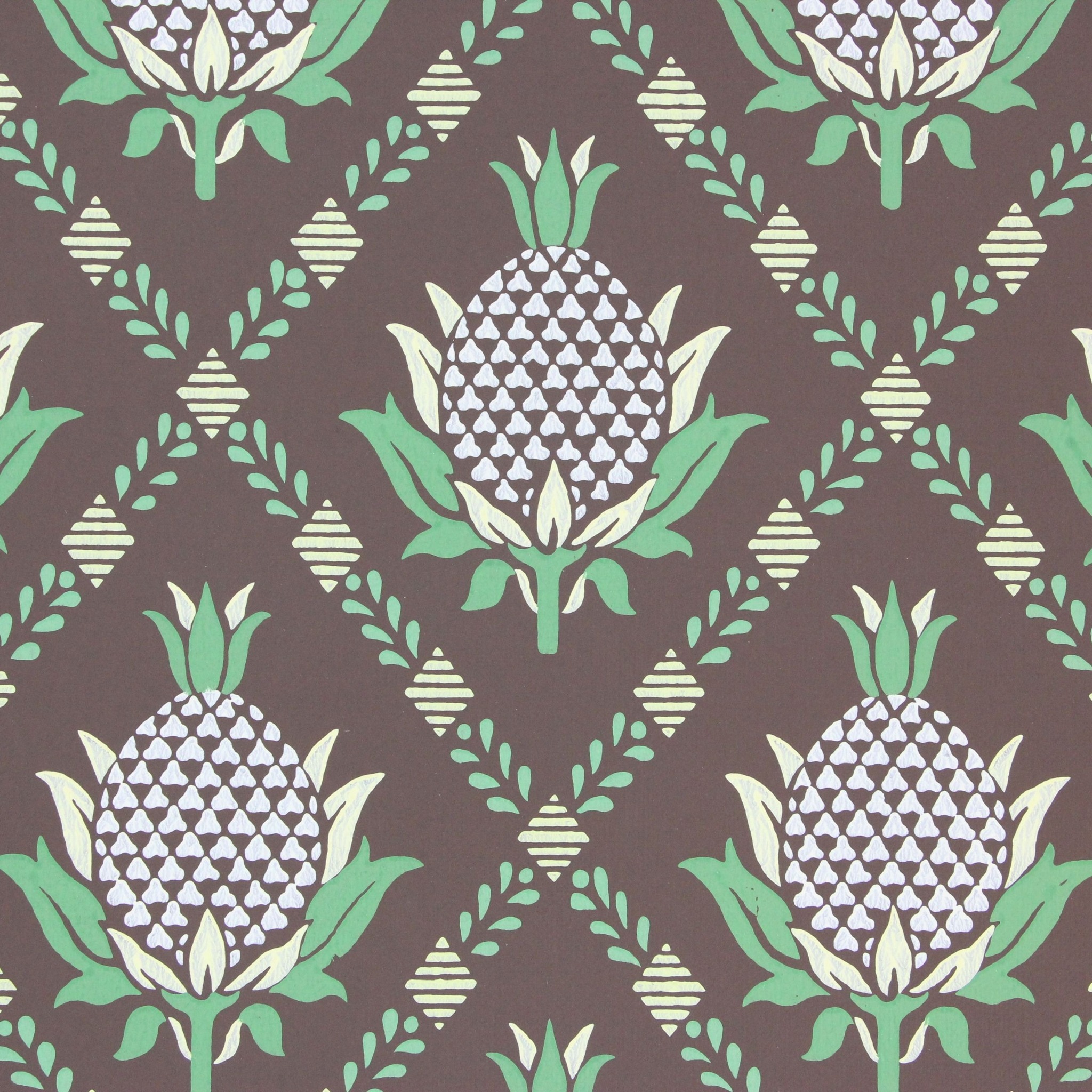 Vintage Pineapple Patterns Wallpapers