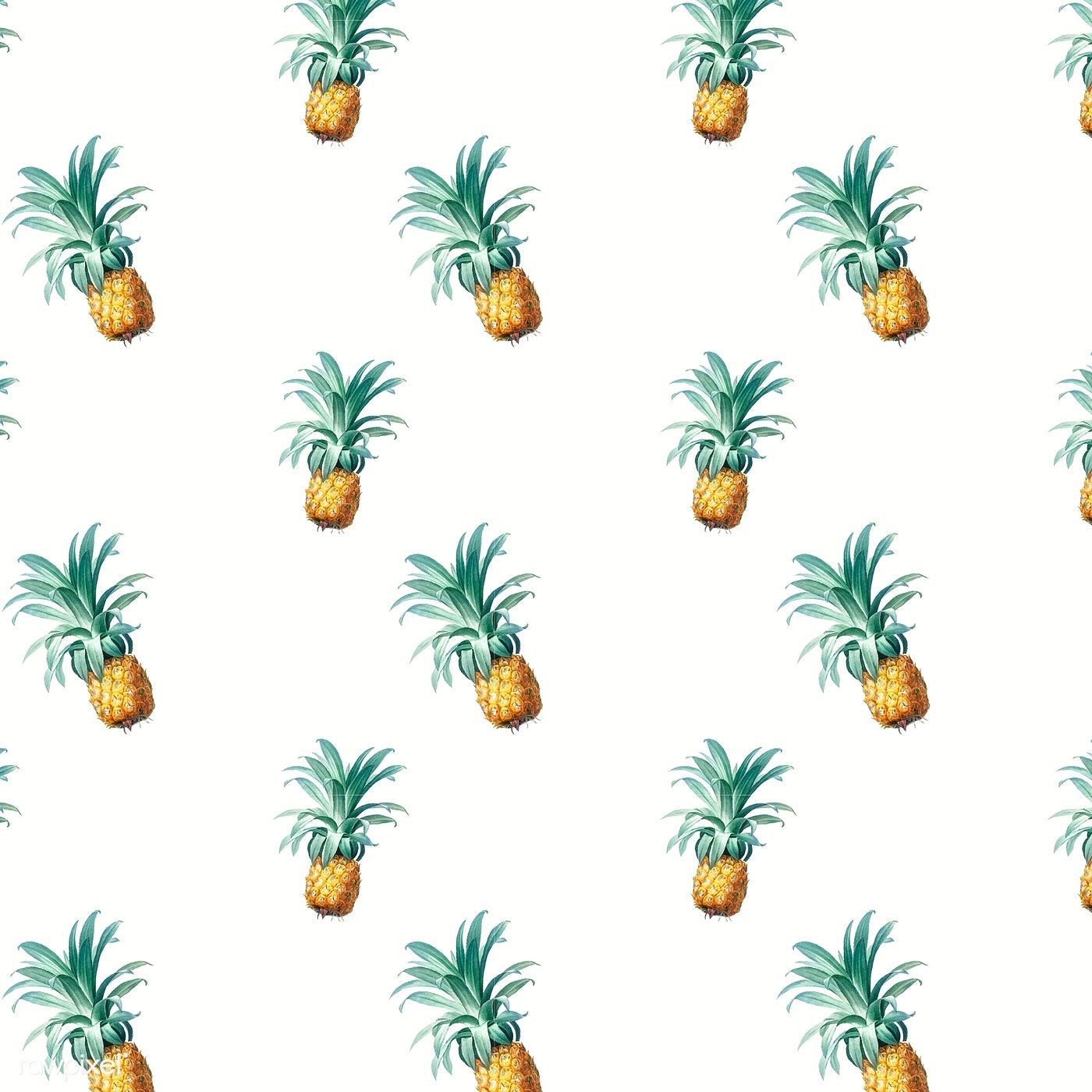 Vintage Pineapple Patterns Wallpapers