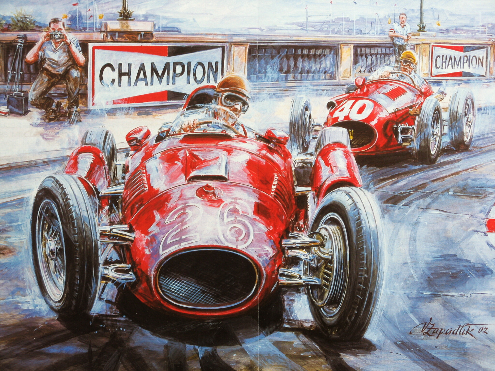 Vintage Race Car Wallpapers