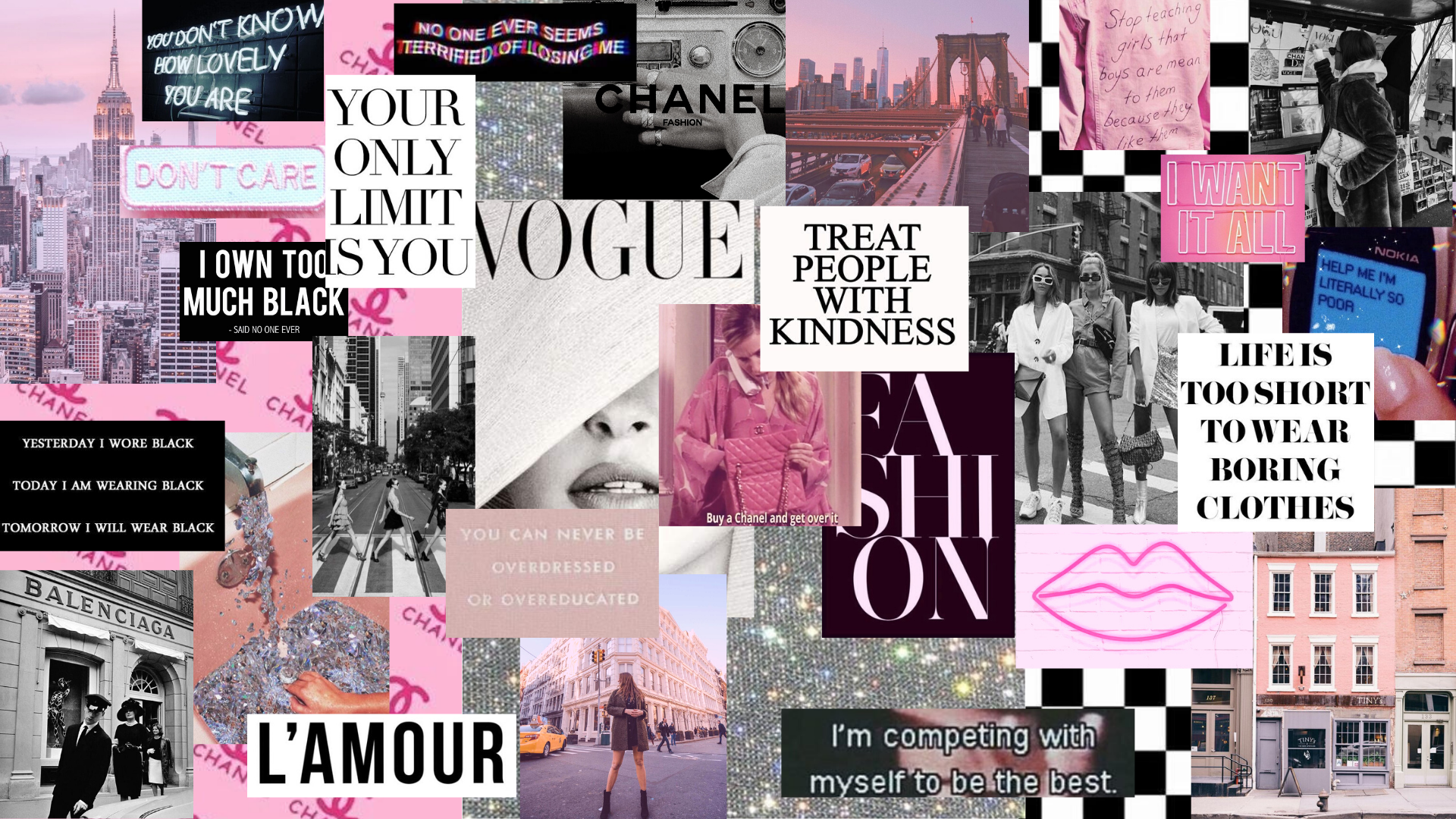 Vogue Collage Wallpapers