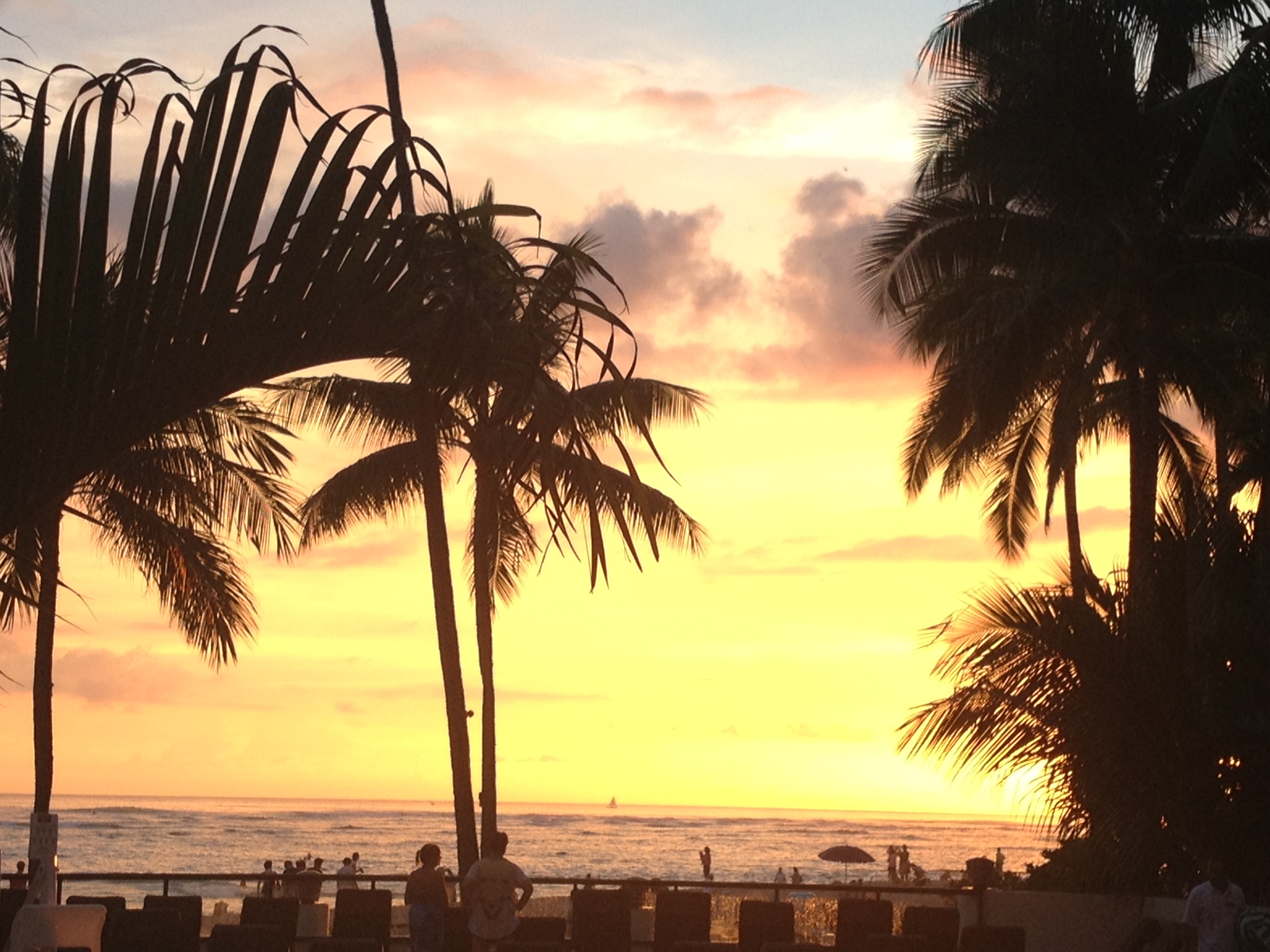 Waikiki Beach Sunset Wallpapers