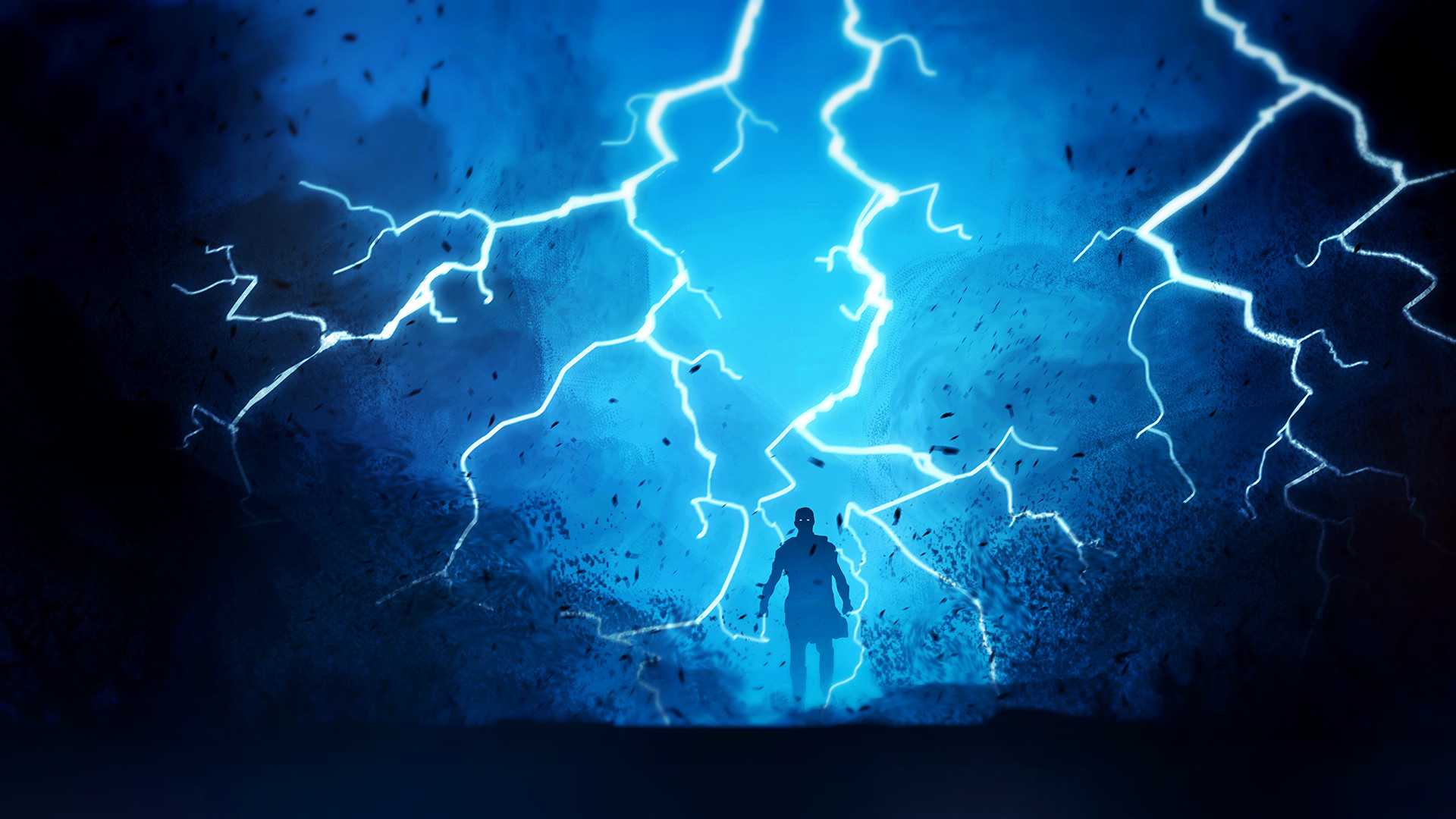 Wallpaper Blue Lightning Wallpapers