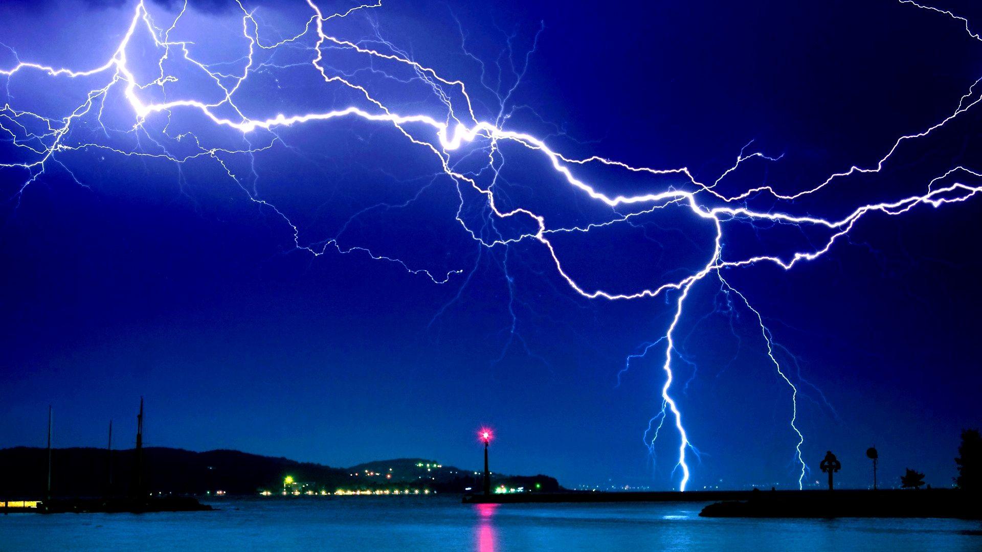 Wallpaper Blue Lightning Wallpapers