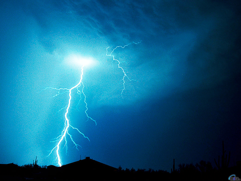 Wallpaper Blue Lightning Wallpapers