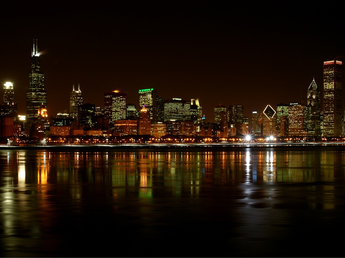 Wallpaper Chicago At Night Wallpapers