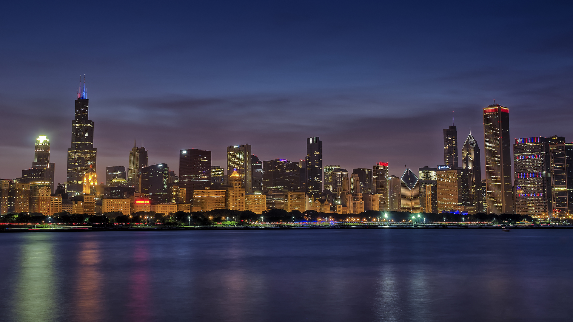 Wallpaper Chicago At Night Wallpapers