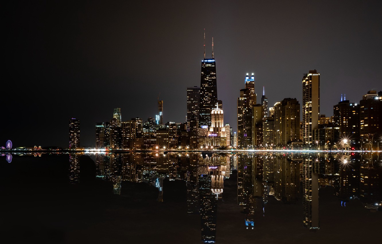 Wallpaper Chicago At Night Wallpapers