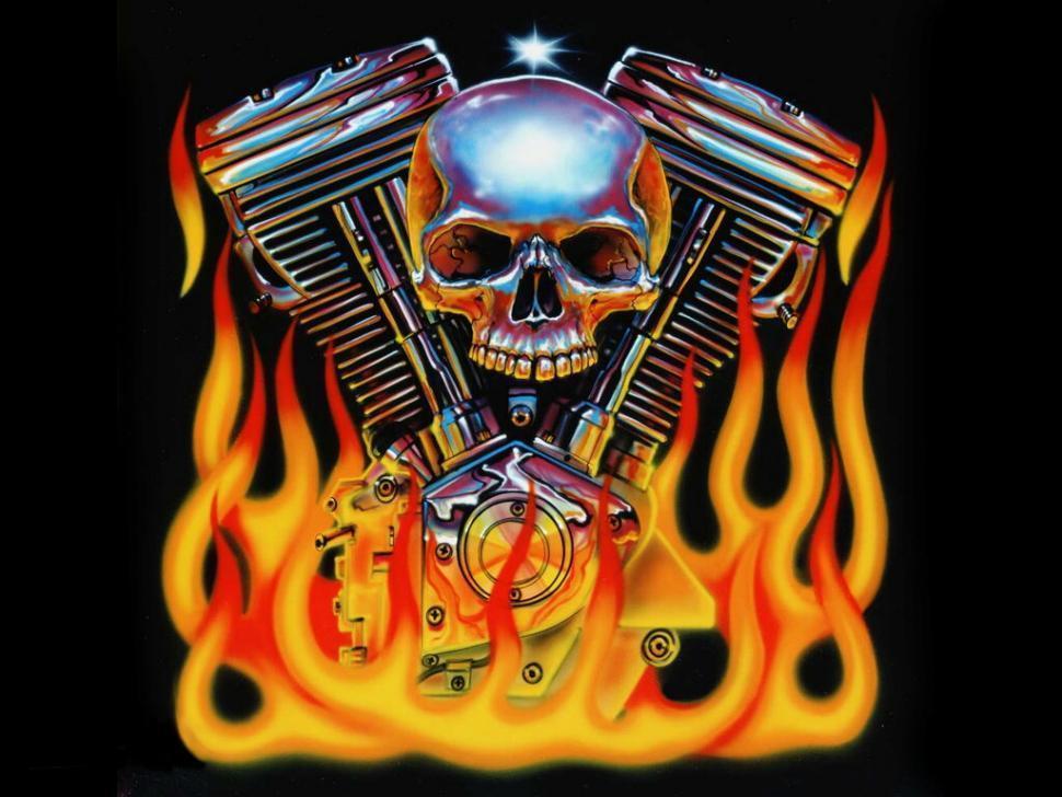 Wallpaper Harley Davidson Skull Logo Wallpapers