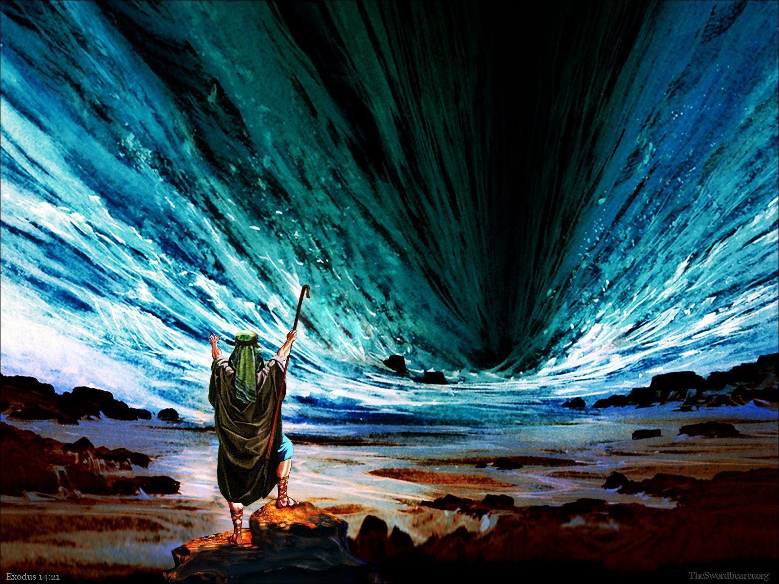 Wallpaper Moses Parting The Red Sea Wallpapers