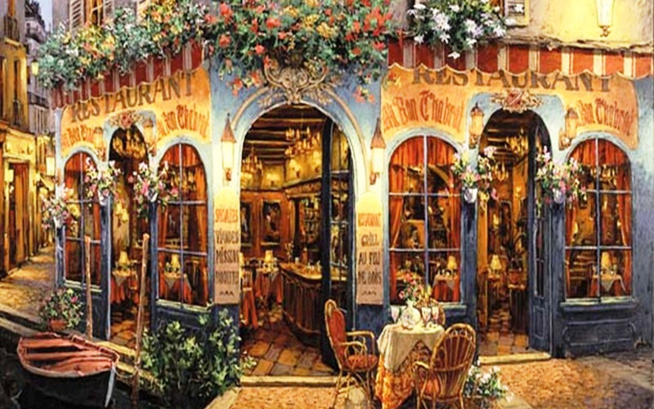 Wallpaper Paris Cafe Wallpapers