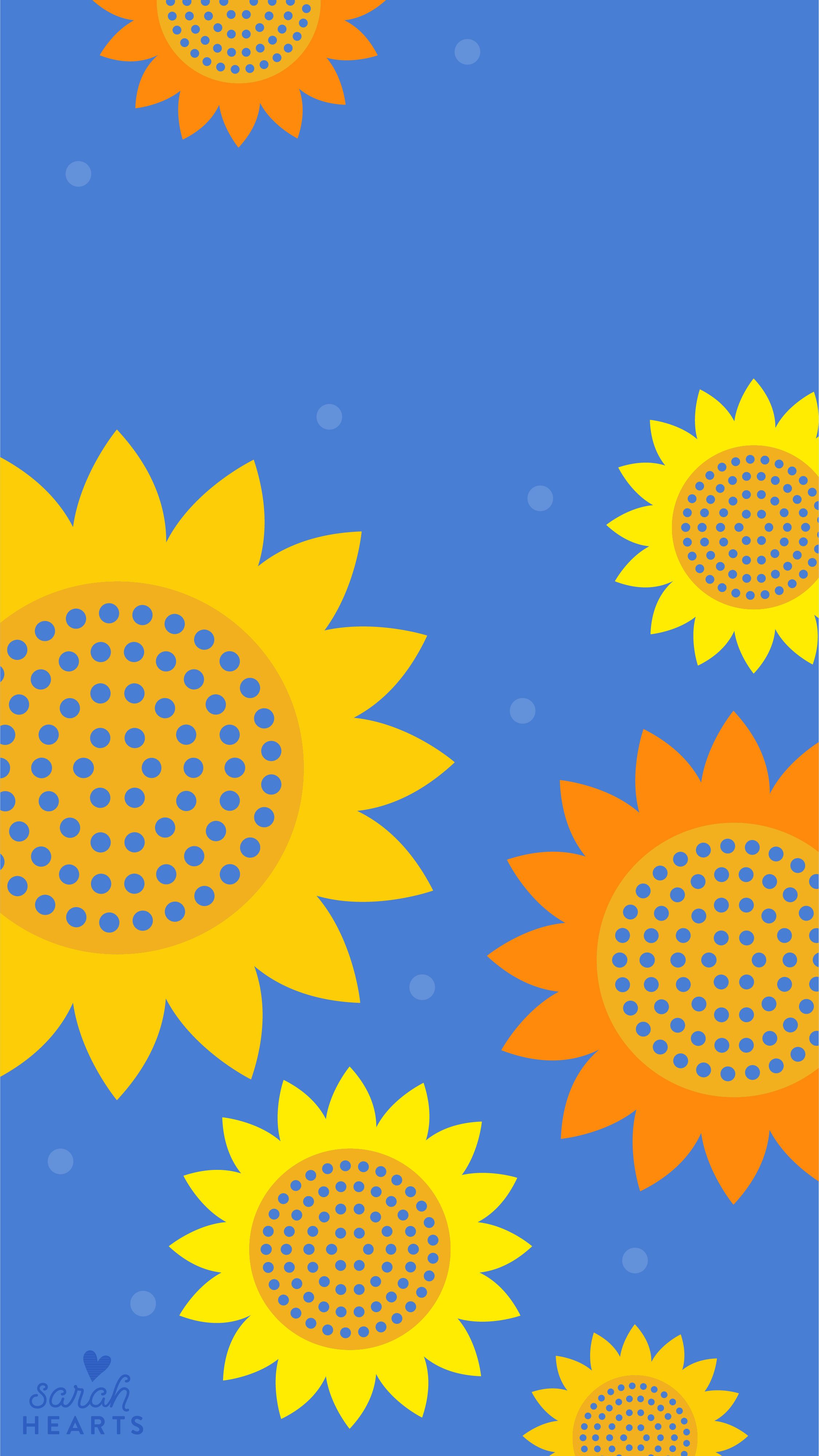 Wallpaper Sunflower Pattern Wallpapers