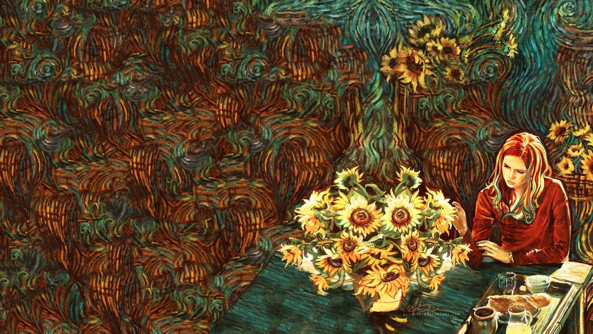 Wallpaper Van Gogh Flowers Wallpapers