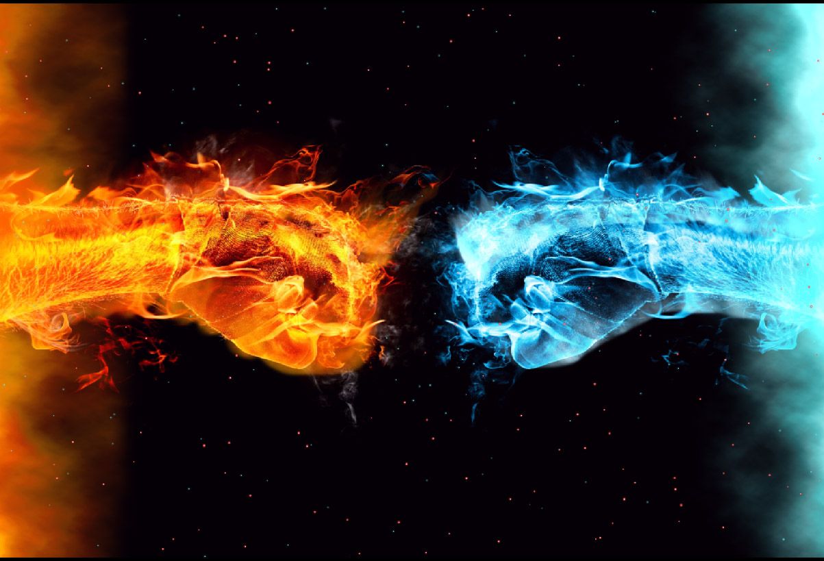 Water Vs Fire Wallpapers