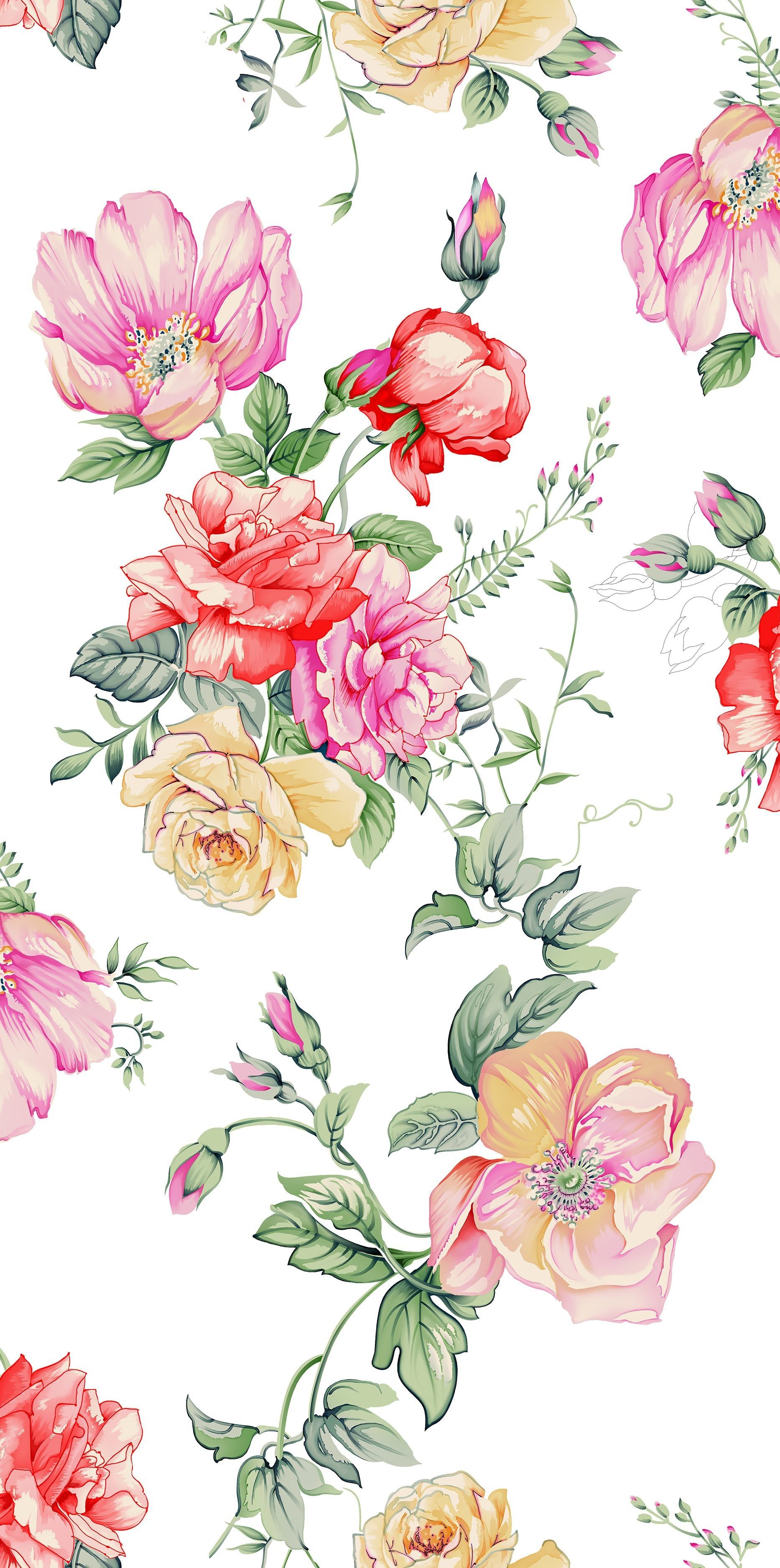 Watercolor Floral Wallpapers