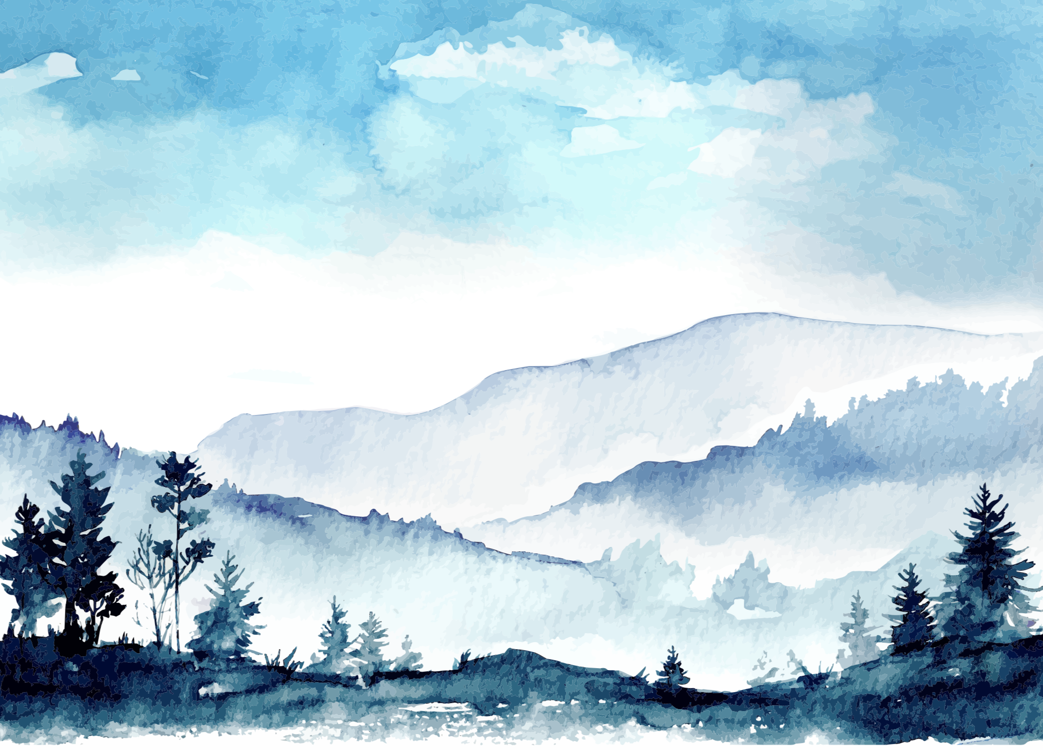 Watercolor Landscape Wallpapers