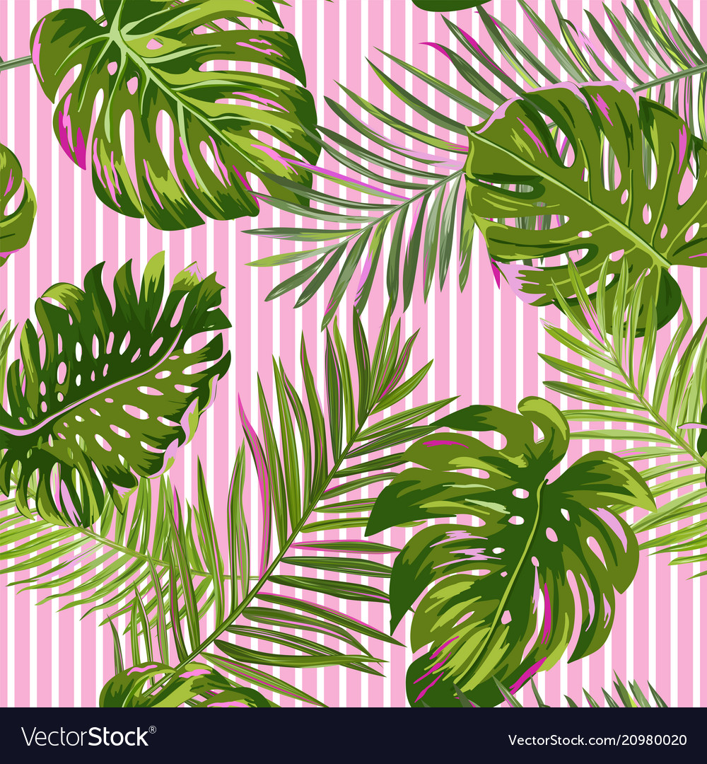 Watercolor Palm Leaves Wallpapers