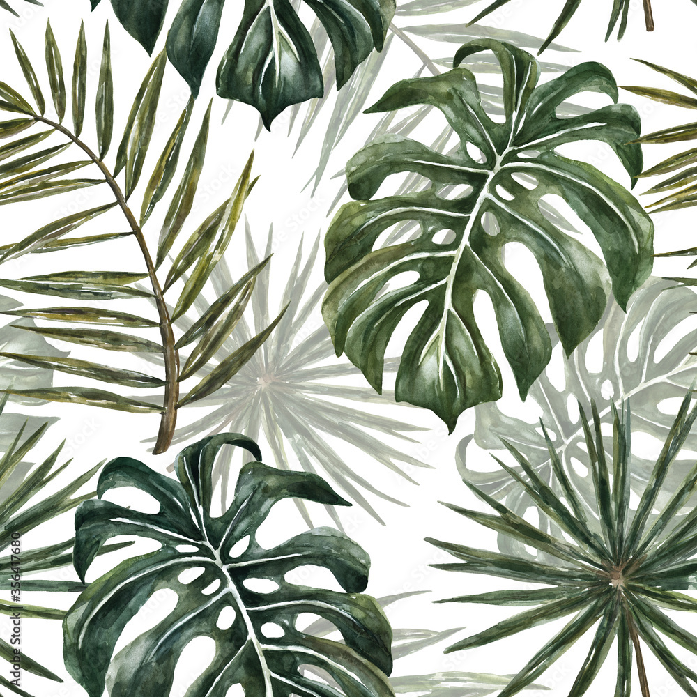 Watercolor Palm Leaves Wallpapers