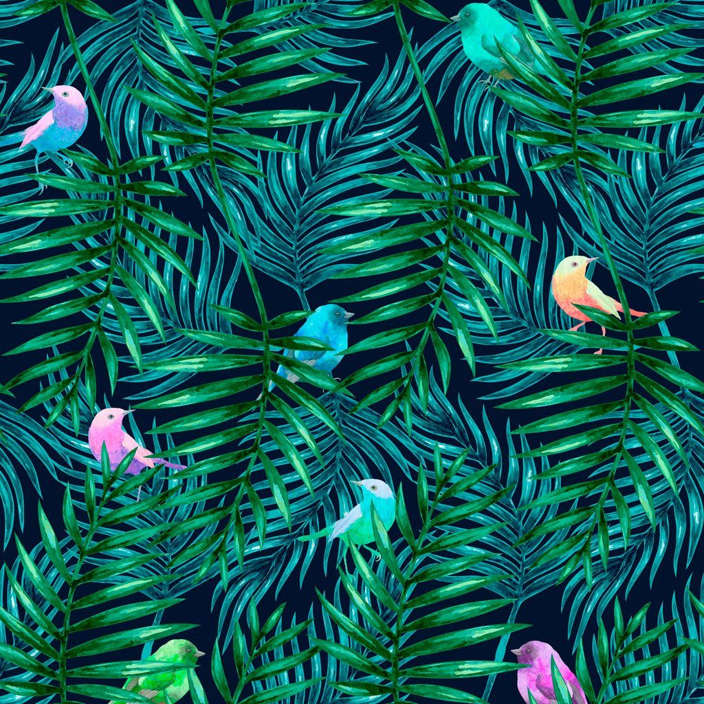 Watercolor Palm Leaves Wallpapers