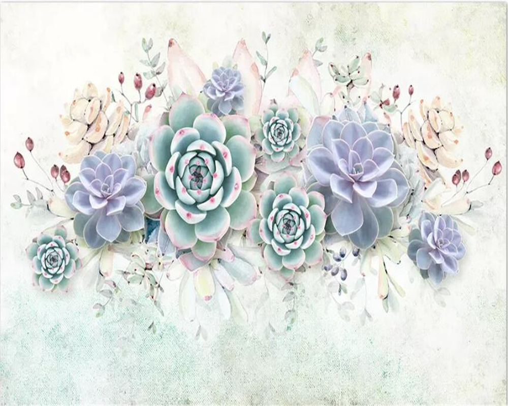 Watercolor Succulent Wallpapers