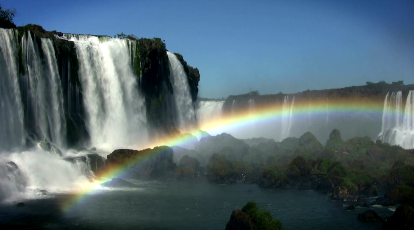 Waterfall And Rainbow Wallpapers