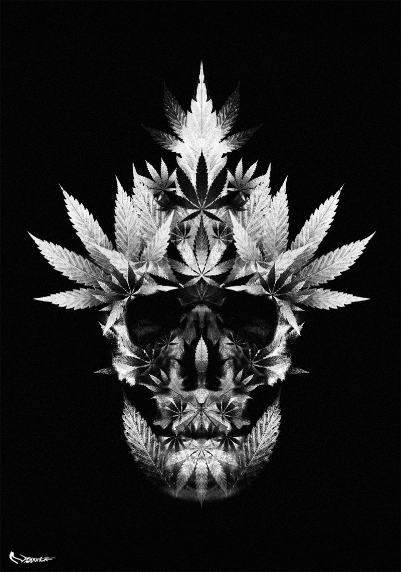 Weed Skulls Wallpapers