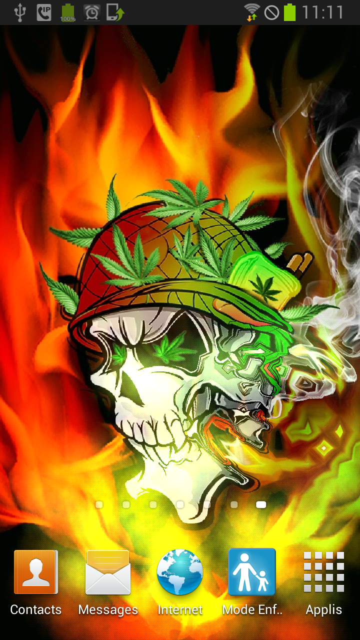 Weed Skulls Wallpapers