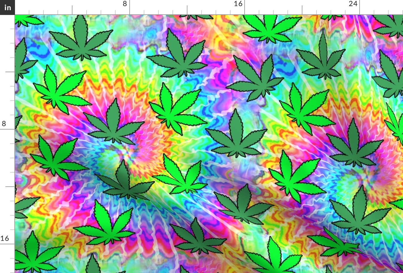 Weed Tie Dye Pattern Wallpapers