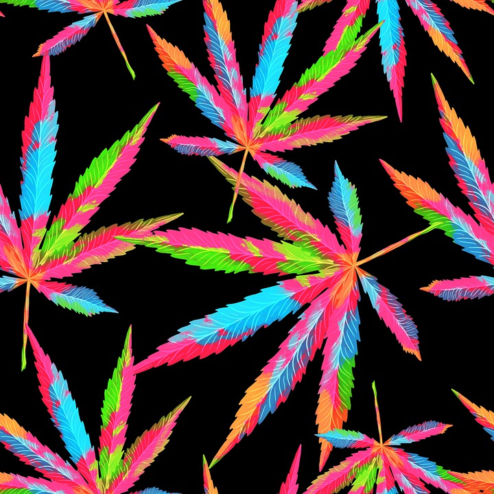 Weed Tie Dye Pattern Wallpapers