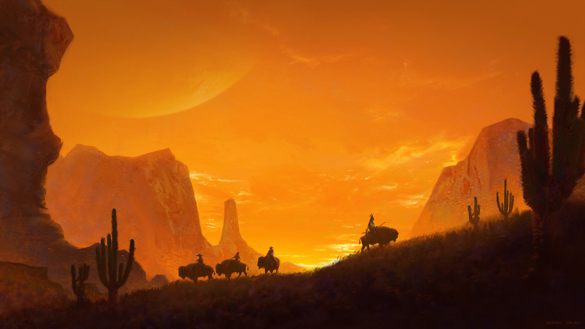 Western Sunset Wallpapers