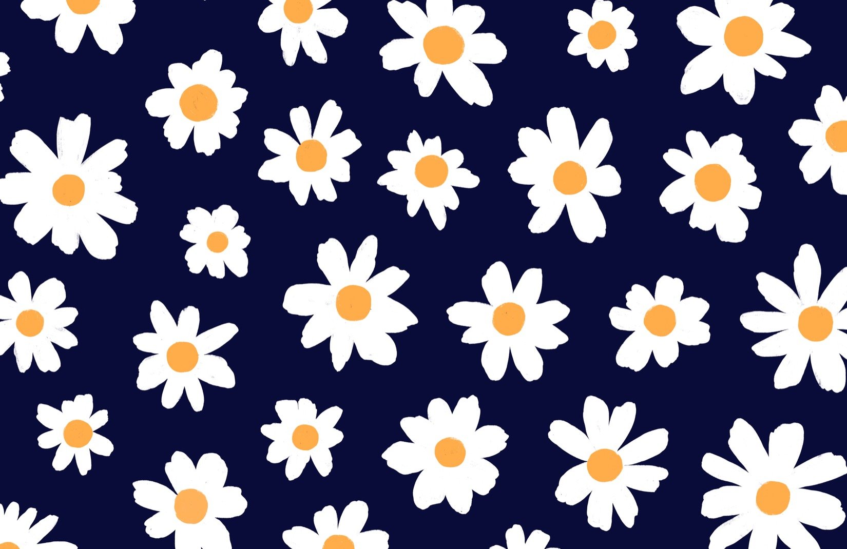 White And Blue Floral Wallpapers